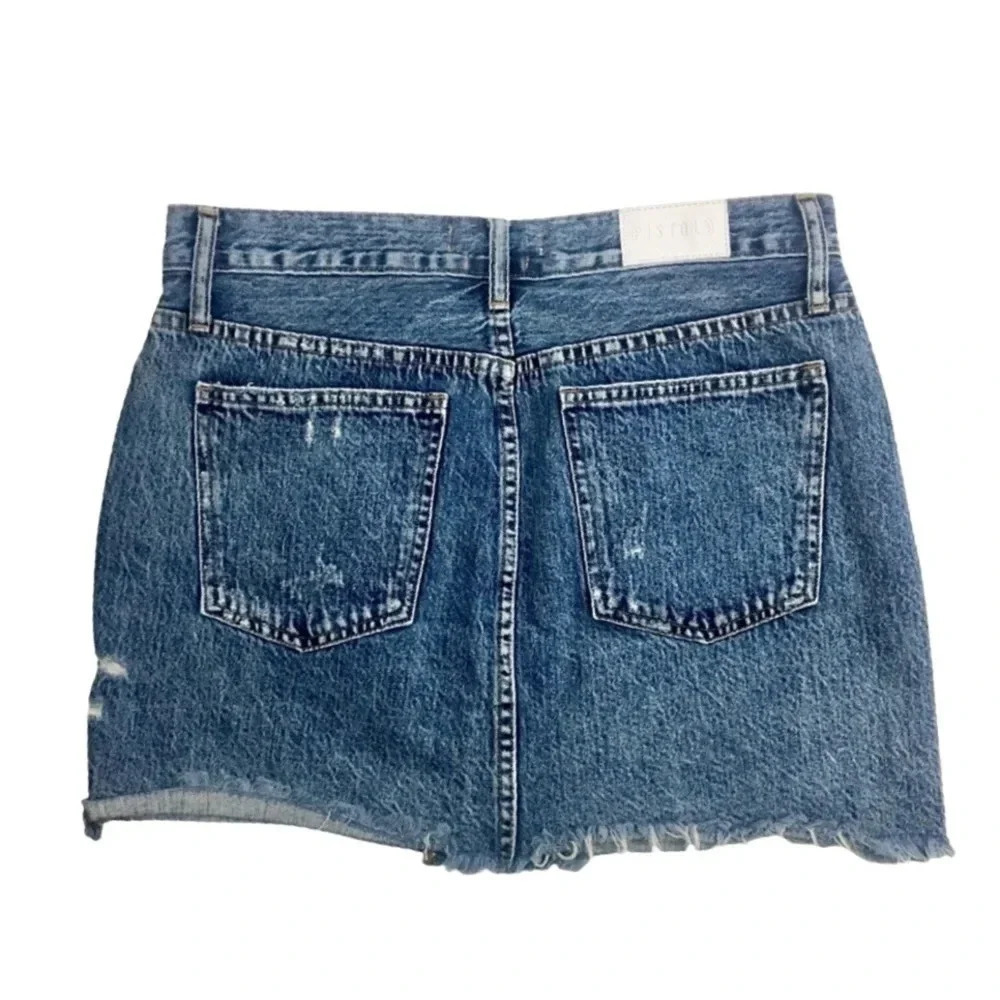 Pistola Distressed Denim Skirt - Picture 4 of 4